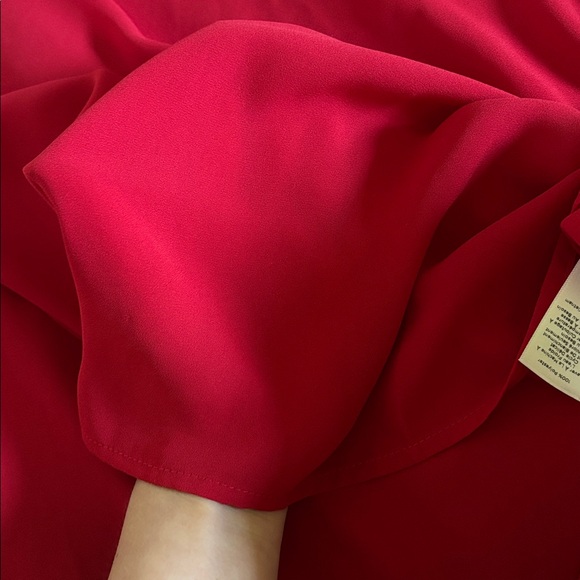 NWOT Red Chiffon Tank Top - Picture 3 of 3